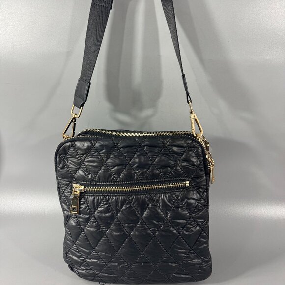 Clava Black Square Quilted Crossbody Bag - Picture 5 of 14